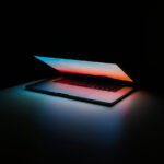 illuminated laptop