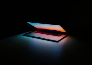 illuminated laptop