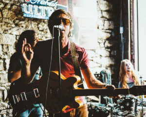 man playing guitar