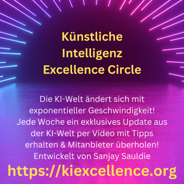 Sanjay Sauldie VIP Künstliche Intelligenz Excellence Circle