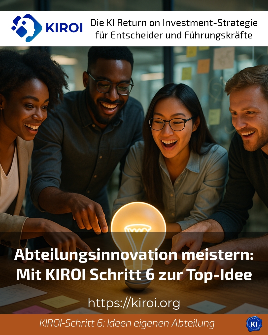 Mastering departmental innovation: Step 6 to the top idea with KIROI