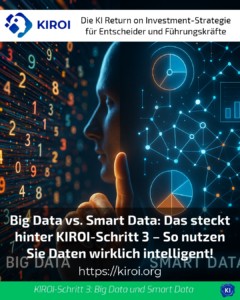 Big Data vs. Smart Data: Das steckt hinter KIROI-Schritt 3 – So nutzen Sie Daten wirklich intelligent!