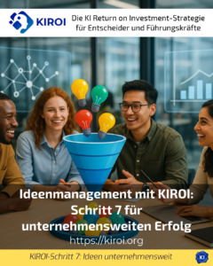 Idea management with KIROI: Step 7 for company-wide success