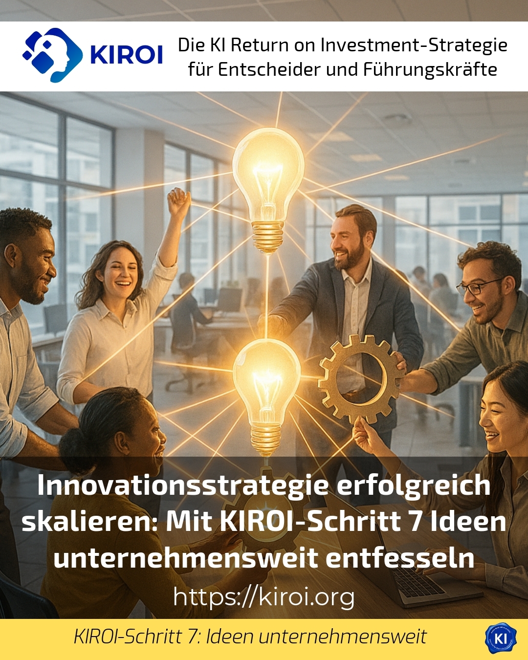 Successfully scaling your innovation strategy: Unleash ideas company-wide with KIROI Step 7