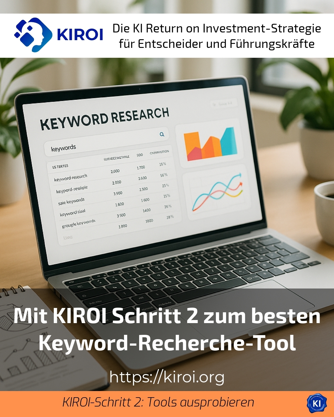 Mit KIROI Schritt 2 zum besten Keyword-Recherche-Tool