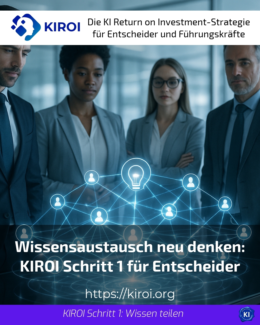 Wissensaustausch neu denken: KIROI Schritt 1 für Entscheider 4.7 (931)