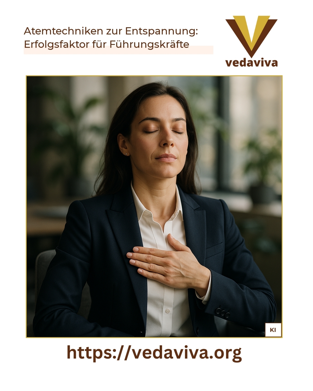 Breathing techniques for relaxation: a success factor for managers