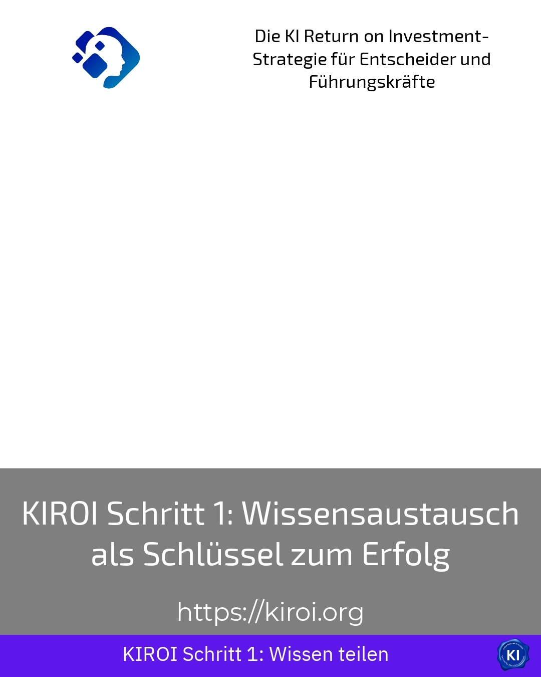 KIROI Schritt 1: Wissensaustausch als Schlüssel zum Erfolg 4.1 (561)