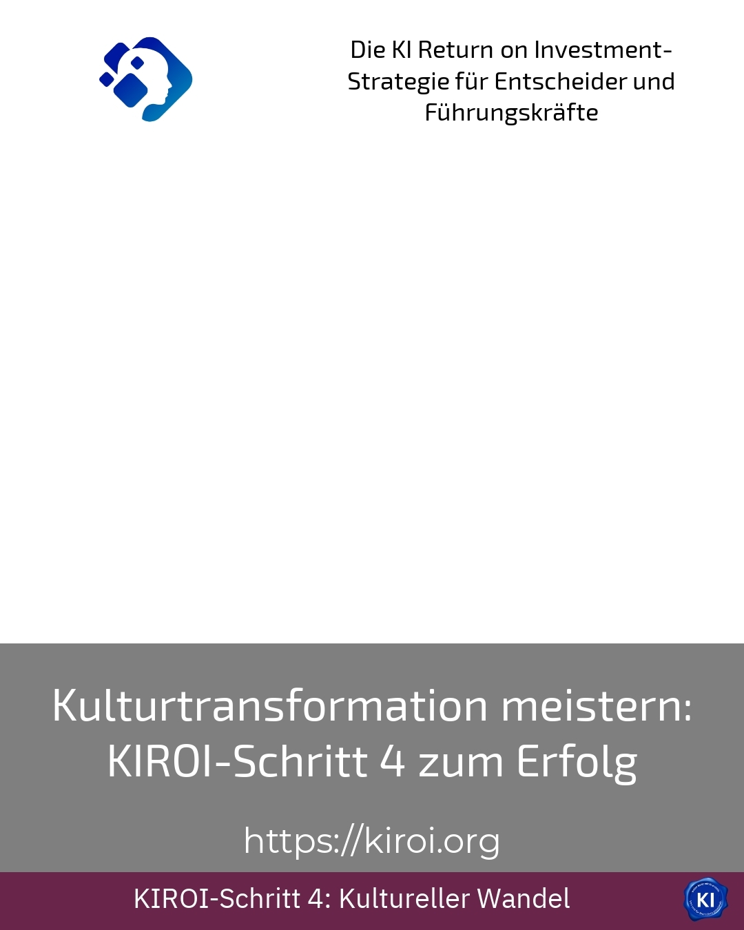 Kulturtransformation meistern: KIROI-Schritt 4 zum Erfolg 4.3 (530)