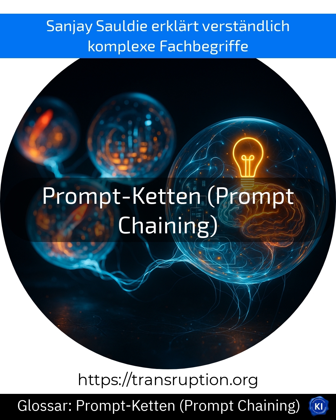 Prompt-Ketten (Prompt Chaining) (Glossar) 4.5 (800)
