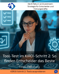 Tool test in KIROI step 2: How decision-makers find the best