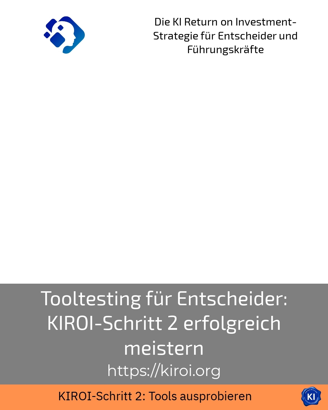 Tooltesting für Entscheider: KIROI-Schritt 2 erfolgreich meistern 4.7 (738)