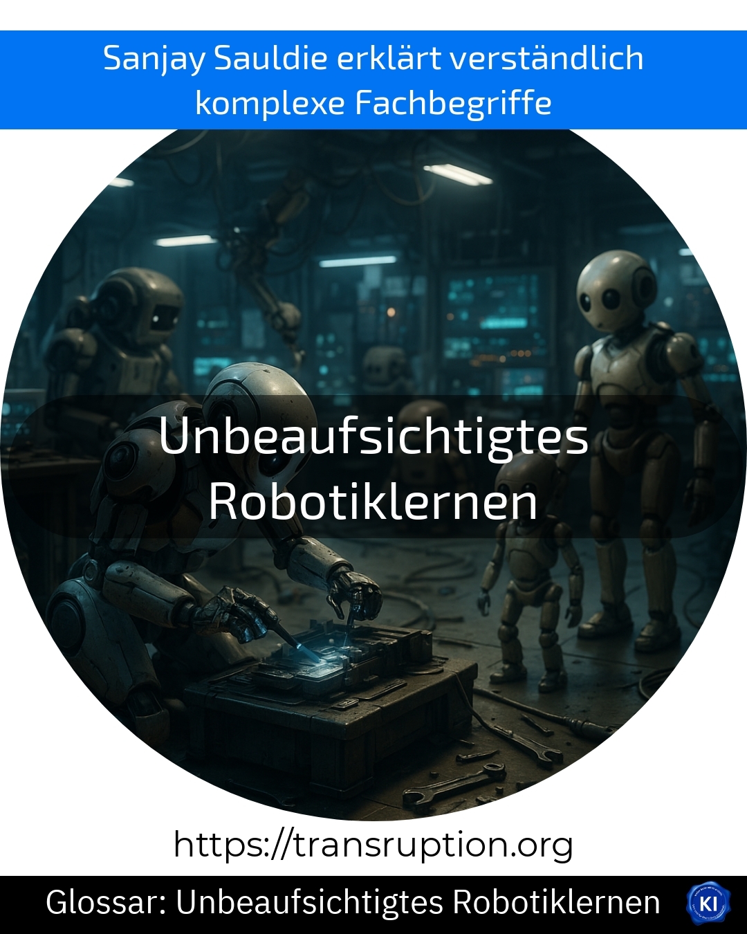 Unbeaufsichtigtes Robotiklernen: Erfahren Sie, wie Roboter autonom lernen! Jetzt mehr über diese innovative KI-Methode entdecken.