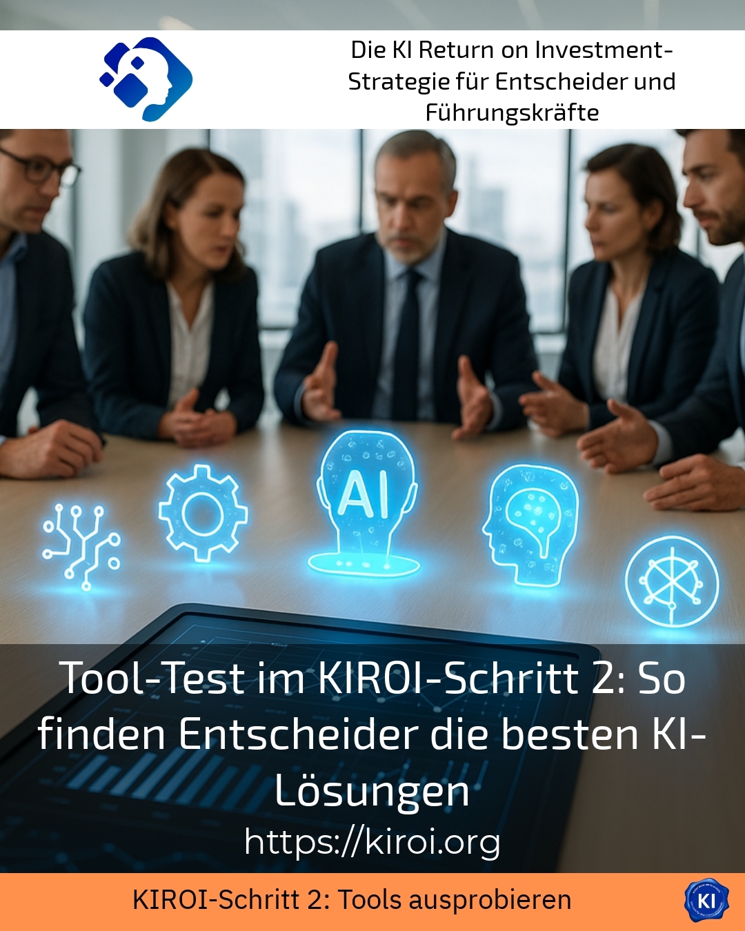Tool test in KIROI step 2: How decision-makers find the best AI solutions 4.6 (487)