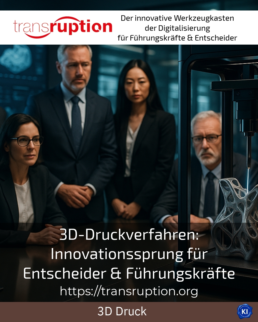 3D-Druckverfahren: Innovationssprung für Entscheider & Führungskräfte