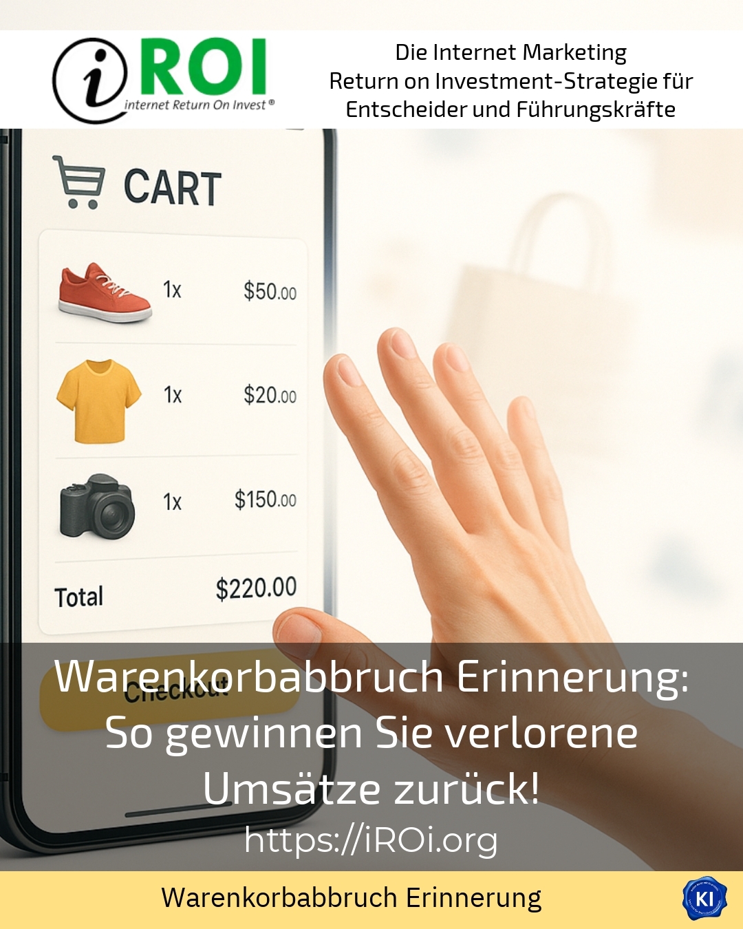 Shopping basket cancellation reminder: How to win back lost sales! 4.9 (1058)